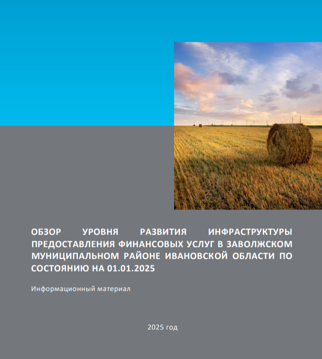 ОБЗОР УРОВНЯ РАЗВИТИЯ ИНФРАСТРУКТУРЫ ПРЕДОСТАВЛЕНИЯ ФИНАНСОВЫХ УСЛУГ В ЗАВОЛЖСКОМ МУНИЦИПАЛЬНОМ РАЙОНЕ.