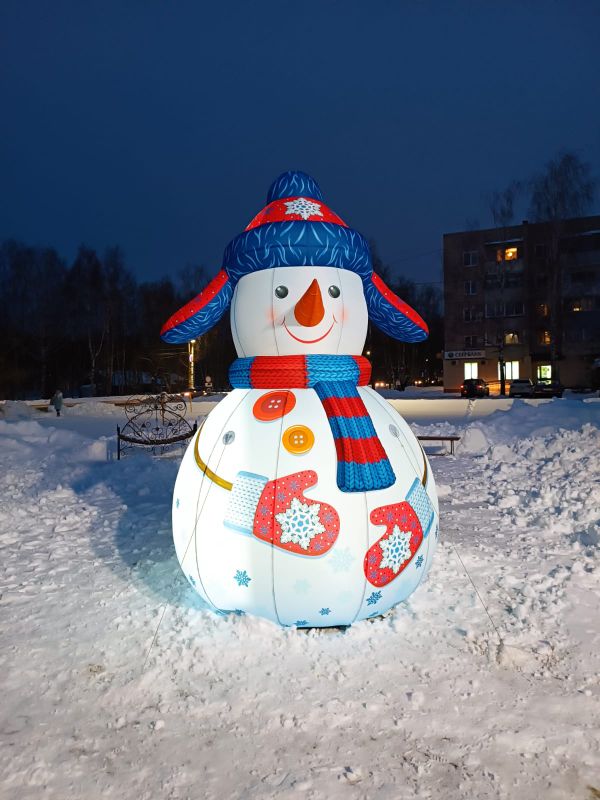 Новогоднее настроение в городе.